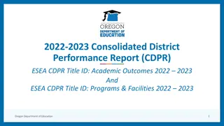 Oregon Department of Education CDPR Data Collection Guidelines