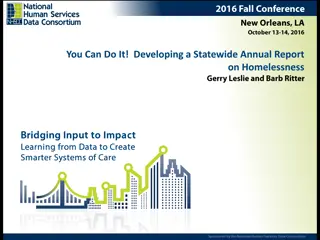 Developing Statewide Annual Homelessness Report