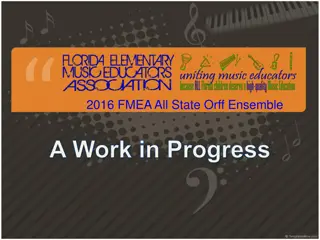 FMEA All-State Orff Ensemble - Audition and Rehearsal Details