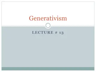 Understanding Generativism in Linguistics