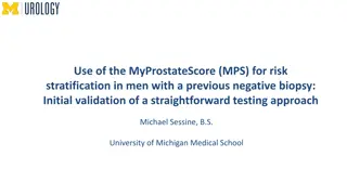 MyProstateScore for Risk Stratification in Men