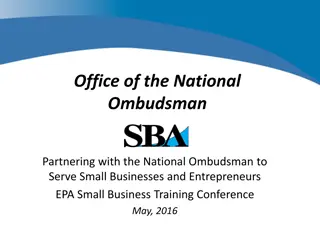 National Ombudsman for Small Business Regulatory Fairness