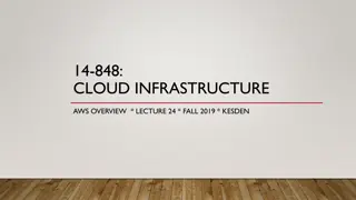 Cloud Infrastructure Overview Lecture
