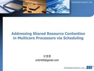 Addressing Shared Resource Contention in Multicore Processors via Scheduling
