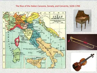 Italian Canzona, Sonata, Concerto & Rise of Instrumental Music