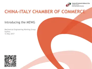 Mechanical Engineering Working Group of China Italy Chamber of Commerce