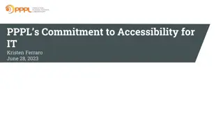 PPPL's Commitment to Accessibility for IT - Kristen Ferraro