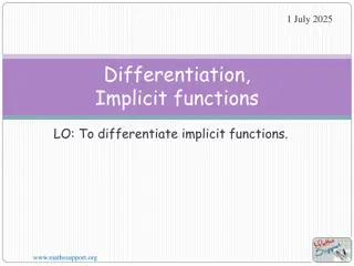 Implicit Differentiation Methods