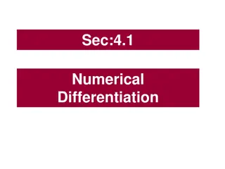 Numerical Differentiation Methods