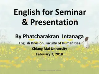 Effective Presentation Preparation