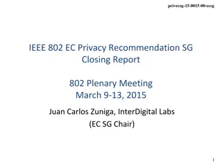 IEEE 802 EC Privacy Recommendation Report