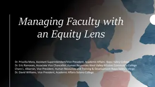 Equity Lens in Faculty Management at Educational Institutions