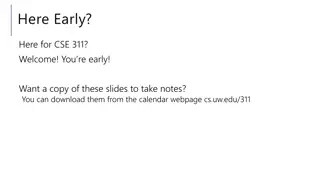 CSE 311 Foundations of Computing Lecture Highlights