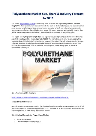 Polyurethane Market Size, Share & Industry Forecast to 2032