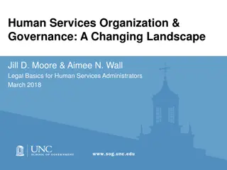 Understanding Human Services Organization and Governance Changes