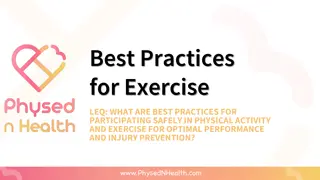 Optimal Performance & Injury Prevention: Exercise Best Practices