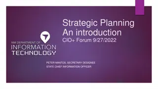 Effective Strategic Planning for CIOs