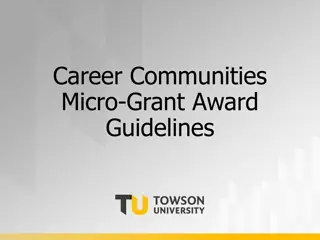 Career Communities Micro-Grant Guidelines & Requirements