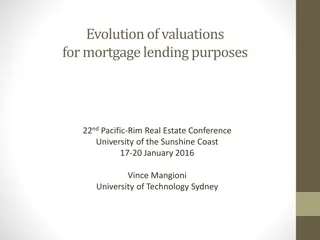 Evolution of Mortgage Valuations in Banking Sector