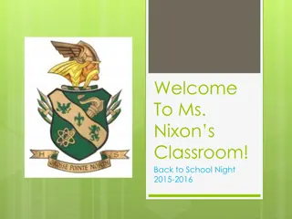 Ms. Nixon's Classroom: Back to School Night Highlights