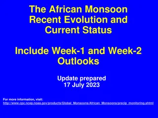African Monsoon Evolution & Outlooks Update