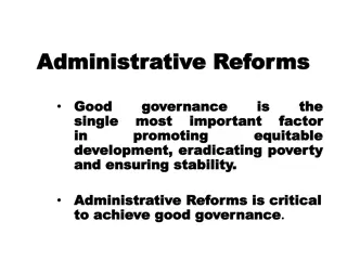 Role of Administrative Reforms in Good Governance