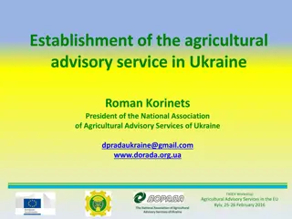 Agricultural Advisory Services in Ukraine: Importance and History