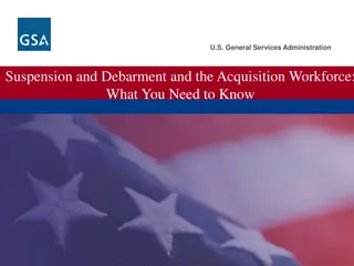 Understanding Suspension and Debarment in U.S. Government Acquisition