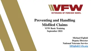 Handling Misfiled Claims VFW Basic Training