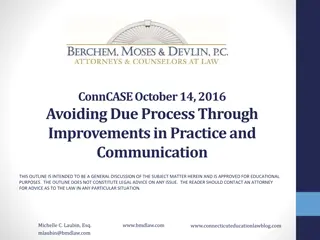 Avoiding Due Process Issues in Special Education: Legal Framework Insights