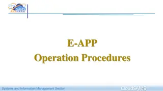 CloudSAMS Information Management Procedures