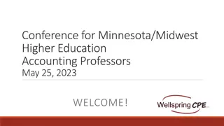 Higher Education Accounting Professors Conference Agenda