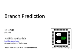Advanced Branch Prediction Techniques
