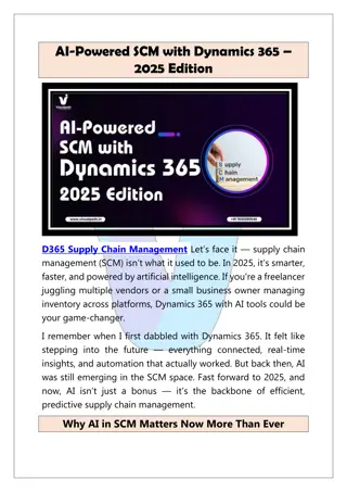 Top D365 Supply Chain Management in 2025 – Visualpath
