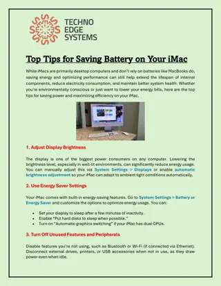 The Best & Top Tips for Saving Battery on Your iMac