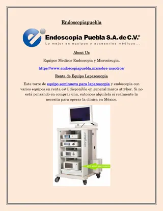 Alquiler de Equipos de Laparoscopia