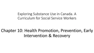 Health Promotion and Substance Use in Canada