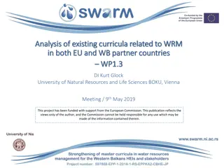 Water Resources Management Curricula Overview