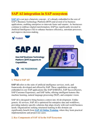 Best SAP AI Training in Hyderabad | SAP AI Online