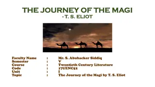 Journey of the Magi: T.S. Eliot Poem Analysis