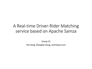 Real-time Driver-Rider Matching Service with Apache Samza