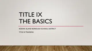 Understanding Title IX Regulations in Education