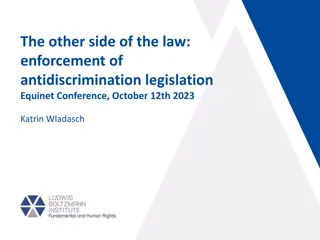 Enforcement of Anti-Discrimination Legislation Insights