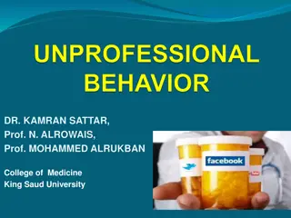 Identifying Unprofessional Behavior in Professional Settings
