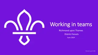Organising Teams and Structure for Richmond Scouts District