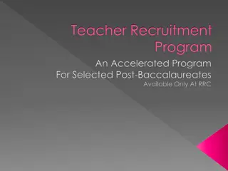 Teacher Recruitment Program at RRC