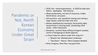 North Korea Economic Challenges and Marketization Progress