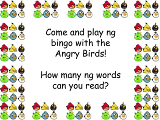 Play Bingo with Angry Birds in a Word Challenge