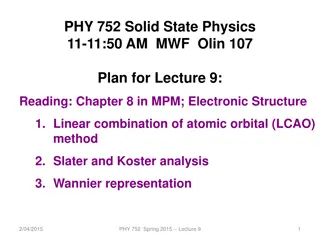 Electronic Structure Analysis with LCAO Methods