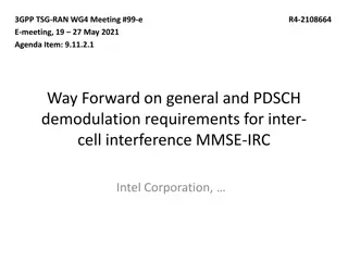 General & PDSCH Demodulation Requirements for Inter-Cell Interference